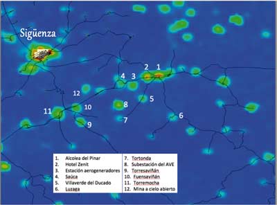 Contaminación lumínica (imagen cortesía de Jaime Zamorano, UCM)